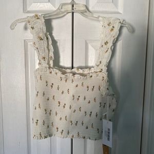 Smocked Reformation Crop Top